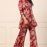 Printed Top and Palazzo Co-ord Set