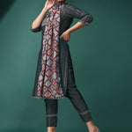 Women Sequence Embroidered Kurta With Pant And Dupata Set