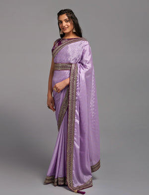 ZariworkChinon Designer Saree