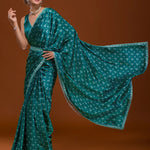 Women Bandhani satin saree