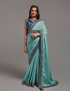 ZariworkChinon Designer Saree