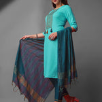 Women  Embroidered Viscose Rayon Blend kurta,Pant and dupatta