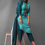 Women  Embroidered Viscose Rayon Blend kurta,Pant and dupatta