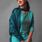 Women  Embroidered Viscose Rayon Blend kurta,Pant and dupatta